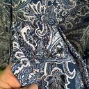 kim rogers  blue paisley, button-down shirt, XL Photo 3