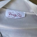 VTG Vanity Fair Art Deco Nouveau White Peignoir Size L Photo 3