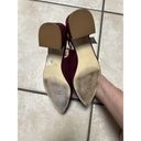 Loft  Maroon Burgundy Ankle Strappy Suede Low Heels Womens Size 9.5M Photo 5