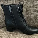 Naturalizer  Sevilla Leather Lace up Boots Block Heel size 11M NWOT Photo 5