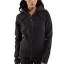 Lululemon  Happy Yin Year Scuba Hoodie Jacket In Heathered Black Gray Size 4 Photo 0