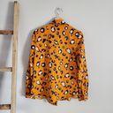 Jennifer Moore 3.1 Phillip Lim By Target Orange Blue Cheetah Print Lightweight Jacket Size S Photo 1