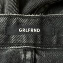 GRLFRND  The Karolina High Rise Straight Leg Jeans Black Size 24 Photo 2