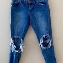 One Teaspoon Freebirds Busted Knee Ripped Distressed Skinny Ankle Jeans Photo 3