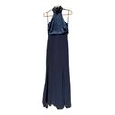 Cinq à Sept  Alexander Halter Full Length Gown Size 4 in Navy Photo 1