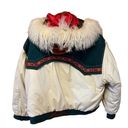 Gallery Vintage Westport Green & Ivory Fur Hooded Jacket Large Photo 2