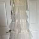 MABLE Tulle Maxi Ruffle Dress White Photo 2