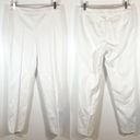 Natori  White COTTON CHINO ANKLE PANTS pull on size 12 Photo 2