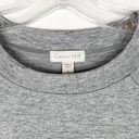 Garnet Hill  Small Dress Jersey Knit Gray Sweater Tunic Pockets Crew Mini 303 Photo 4