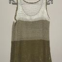 Tommy Bahama  swim cover neutral color block open knit cotton netting tank top Photo 3