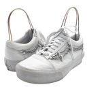 Vans  Chain Old Skool Platform Sneaker White Leather Skate Shoe Women’s Size 9 Photo 1