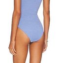 We Wore What NWT  Ruched Bandeau One Piece in Blue Jean Photo 2