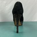 Brian Atwood B  black suede pumps heels crystals size 7.5 Photo 11