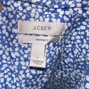 J.Crew  blue & white floral Perfect business casual button down top Photo 2