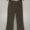 Frame  Le Crop Mini Boot Pants plaid cotton blend pockets zipper button stretch Photo 11