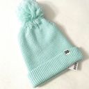 Urban Outfitters Mint Green Ribbed UO Chunky Knot Beanie Pompom Photo 1