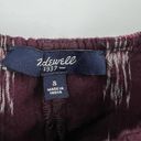 Madewell  Ikat Ruffle Camisole Tank Top Burgundy Size Small Photo 4