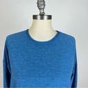 Beyond Yoga  Blue Heather Tie Back Long Sleeve Photo 2