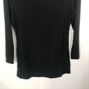 Cut Loose Black 3/4 Raglan Sleeve Round Neck Top S Photo 5