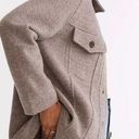 Madewell NEW  Boiled Wool Bridgman Sweater-Jacket, L Photo 1