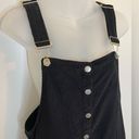 Harper Heritage Black Corduroy Overall Mini Dress Size Small Photo 2