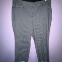 Lane Bryant  Trouser Size 18 Cropped Black Gingham Slim Capri Pant Photo 1