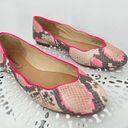 Juicy Couture  leather snake skin print ballet flats shoes Photo 0