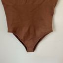 One Piece Women’s Brown OQQ  short sleeve fitted bodysuit, size XL Photo 3