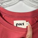 Pact Organics Salmon Pink Scrunch Side Lightweight Sweatshirt Medium Athleisure Photo 2