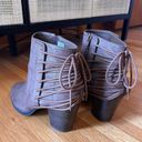 American Eagle Rope Detailed Brown Heeled Booties Photo 5