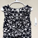 Soma  Dress sz M Black White Ikat Jersey Soft Stretch Sleeveless knee length Photo 1