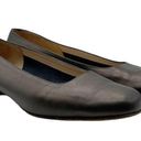 Salvatore Ferragamo  Shoes Bronze Italian Leather Square Toe Flats Women’s Size 9 Photo 6