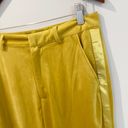 7 For All Mankind  Velvet & Satin Wide Leg Trousers Gold Size 10 NEW Photo 7