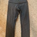 Lululemon Gray Cropped Heather Leggings Photo 0