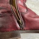 Frye Burgundy Leather  Boots Photo 3