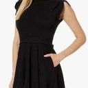 Petal Pact Women's Fit & Flare black  Sleeve Dress Photo 0