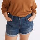 Madewell NEW  Plus High-Rise Denim Shorts in Danny Wash NE634 Women's Size 20W Photo 0