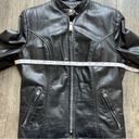 Brooks  Vintage 1980’s Leather Moto Bomber Jacket Size Small Photo 4