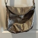 The Sak  bronze Fold-Over Flap Leather Cross-body Shoulder Bag Purse EUC. Photo 1