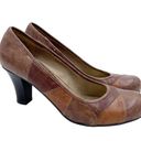 Madden Girl  Danceer Retro Y2K Brown Faux Leather Patchwork High Heels Size 8 Photo 0