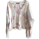 n:philanthropy  Large Aries Tie Dye Cropped Sweatshirt Mauve Moon Photo 1