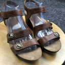 Dansko  SAVANNAH Leather Nubuck Cork Wedge Sz 40-9.5 Comfort Shoes Heels Sandals Photo 2