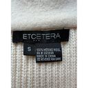 Etcetera  Turtle Neck Merino Wool Women Sweater Size Small Cream Color Jacket Photo 4