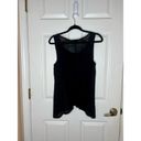 Cynthia Rowley  Women's Linen Blend Black Crochet Tank Top Shirt Size Medium M Photo 5