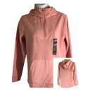 All In Motion  Womens SZ L 12-14 Pink 1/4 Zip Kangaroo Pocket Fleece Hoodie Photo 0