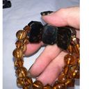 The Row Double Faux amber Colored Bead Focal Bracelet Photo 6