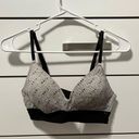 PINK - Victoria's Secret VS PINK grey & black bra Photo 0