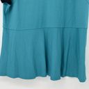 Torrid  Peplum Top Sweetheart Mesh Knit Turquoise Black Plus Size 3 Plus Photo 3