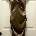 XScape  By Joanna Chen Bronze Ruffle Dress Photo 0