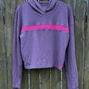 Under Armour  Logo Spellout Hoodie Long Sleeve Crop Top Sz XS Photo 4